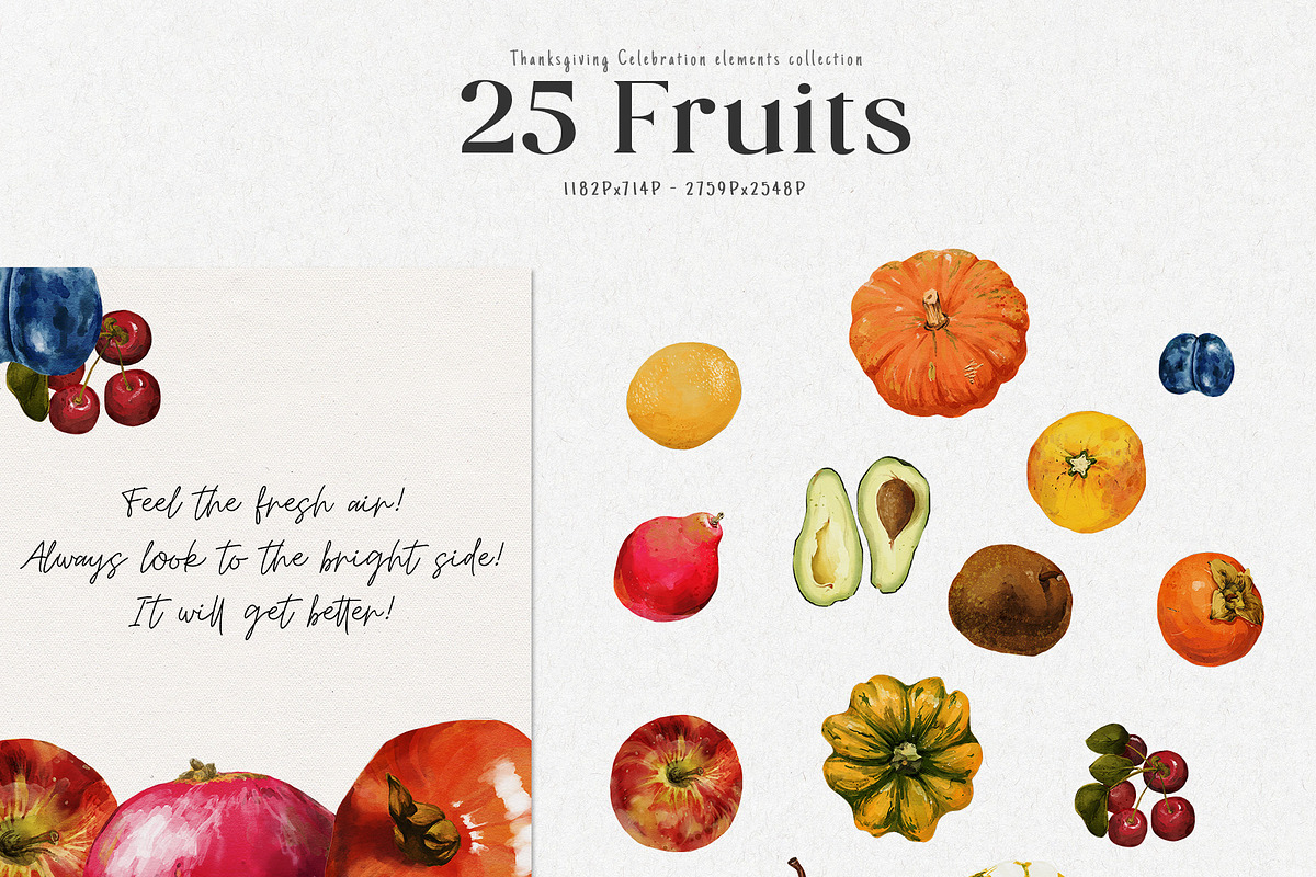 Watercolor Thanksgiving Collection, a Food Illustration by Damian Roh (Photo 6 of 17)