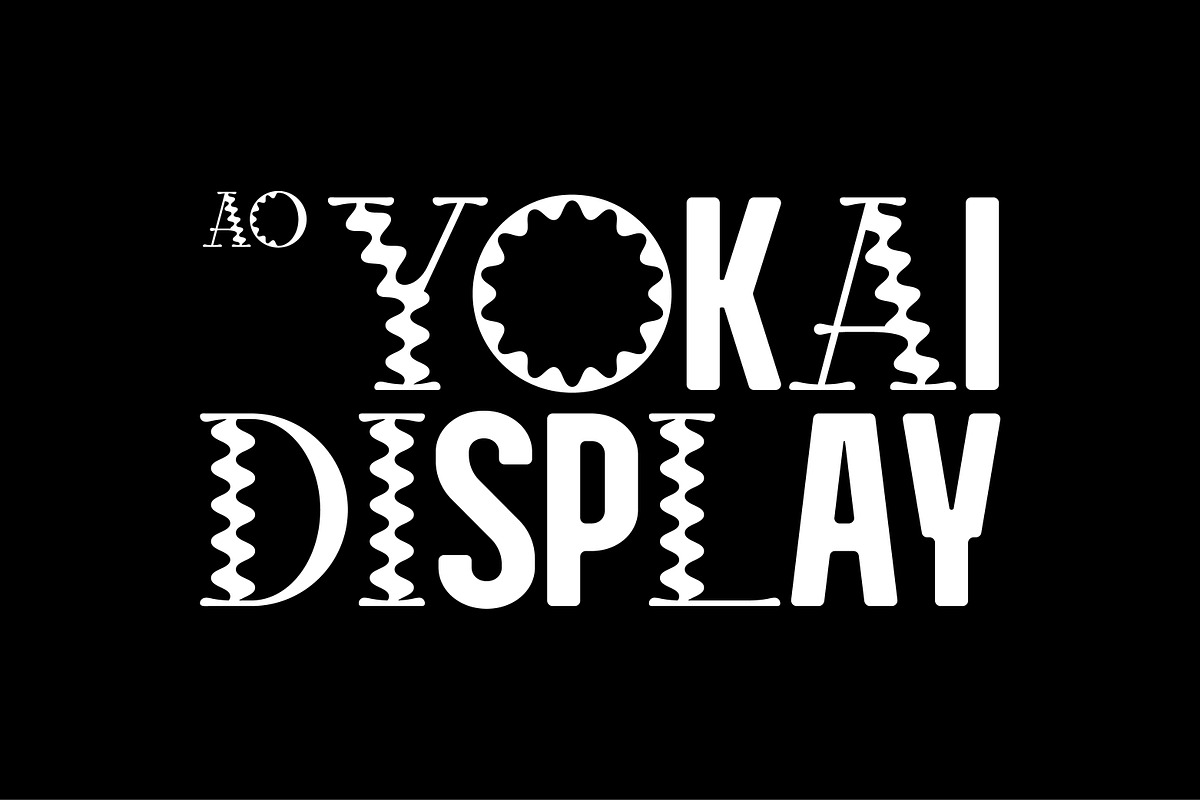 AO Yokai - Decorative Typeface, a Serif Font by OwunStudio (Photo 1 of 14)