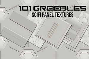 101 Greebles Scifi Panel Textures