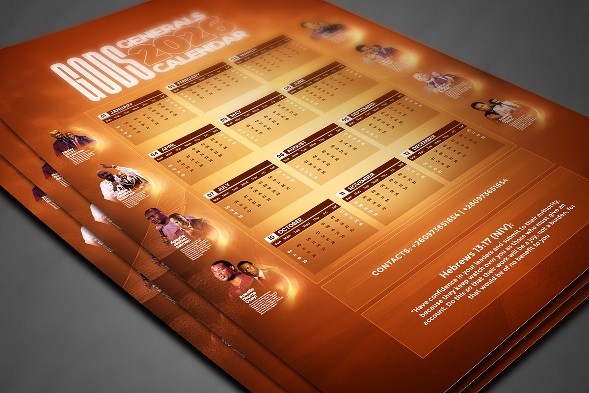 2026 Church Calendar Template Bundle, a Flyer Template by church flyer templates (Photo 8 of 9)