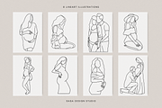 Minimalist Pregnancy Illustrations, an Illustration by Saga Design Studio (Thumbnail 3 of 6)