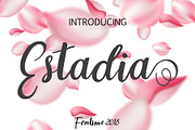 Estadia, a Script Font by edcreative (Thumbnail 1 of 7)