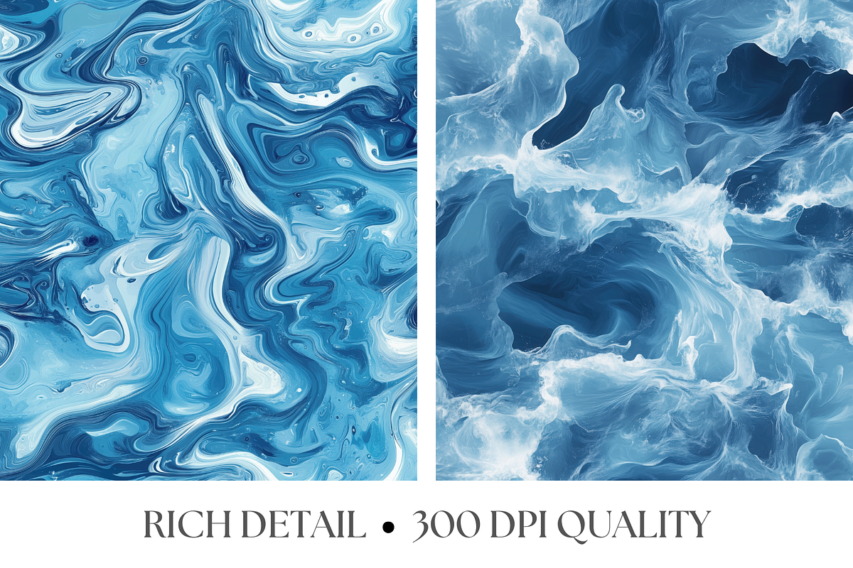 Blue Waves Textures, a Texture Graphic by Artful Assets Boutique (Photo 3 of 4)