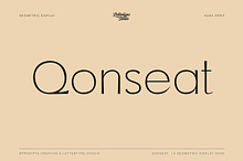 Qonseat a Geometric Display Sans