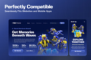 Dive Scenes 3D Character Pack, a Characters & Person 3D Model by Haps Space (Thumbnail 3 of 4)