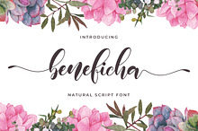 Beneficha - Natural Script Font