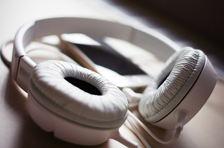 Just White Headphones Featuring Iphone Desk And Headphones preview 6