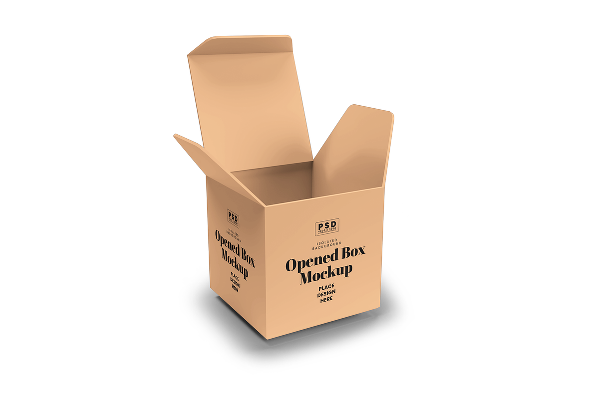 Opened Box Mockup, a Product Mockup by DigitAuras (Photo 3 of 3)