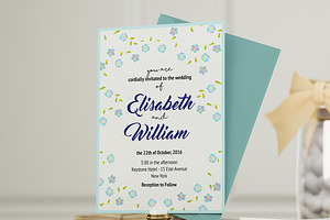 Forget Me Not - Wedding Invitation