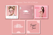 Website banner templates Rose, a Landing Page Template by Meoww_Design (Thumbnail 3 of 7)