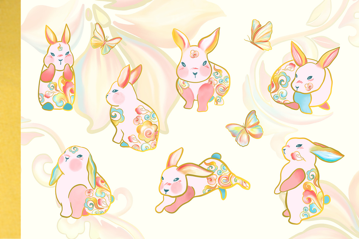 Chinoiserie Rabbit, an Animal Illustration by Rachel Art Studio (Photo 2 of 8)