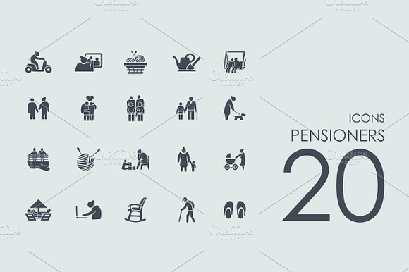 20 Pensioners Icons