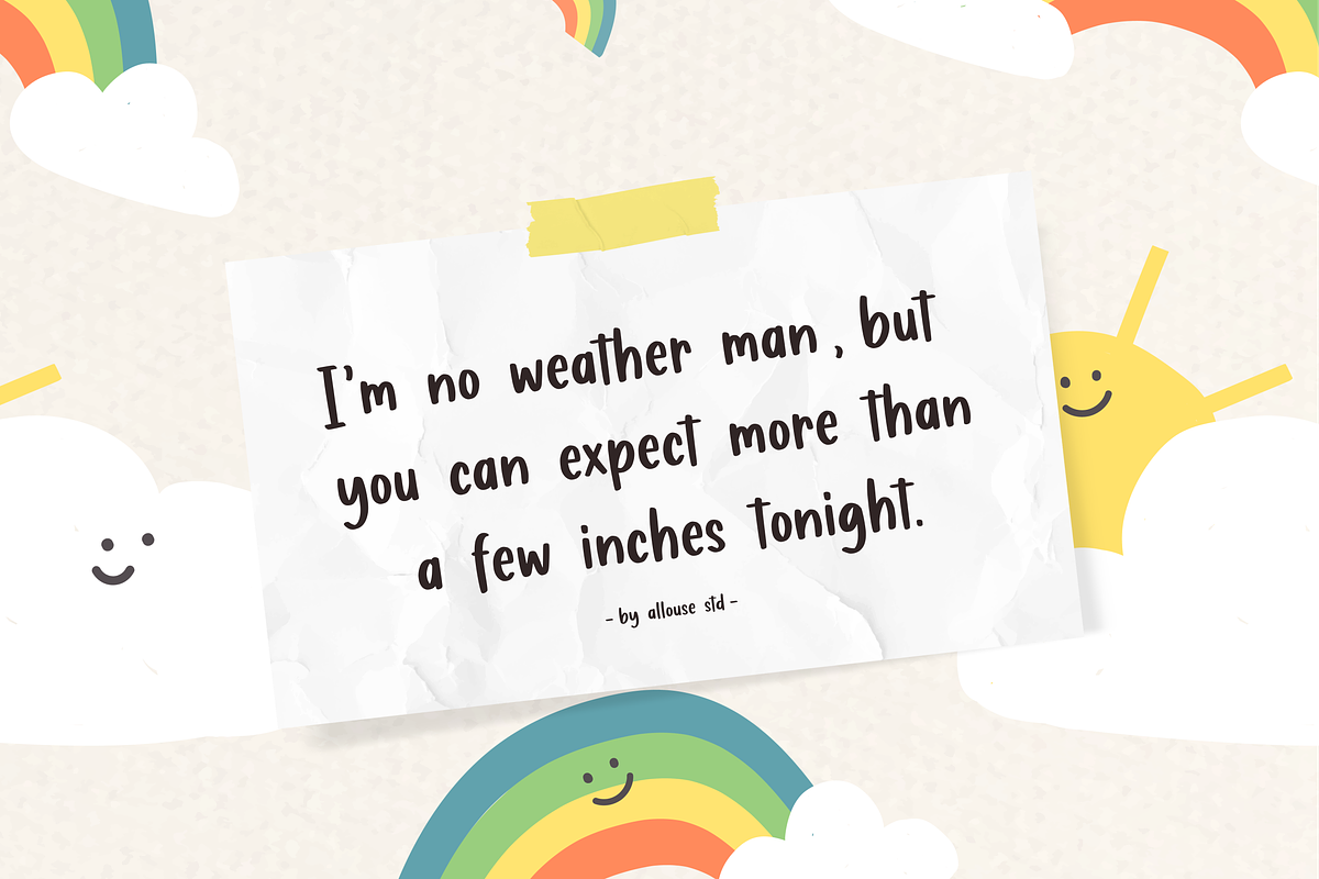 Magic Wishful A Cute Handwritten, a Font by Allouse Studio (Photo 7 of 9)