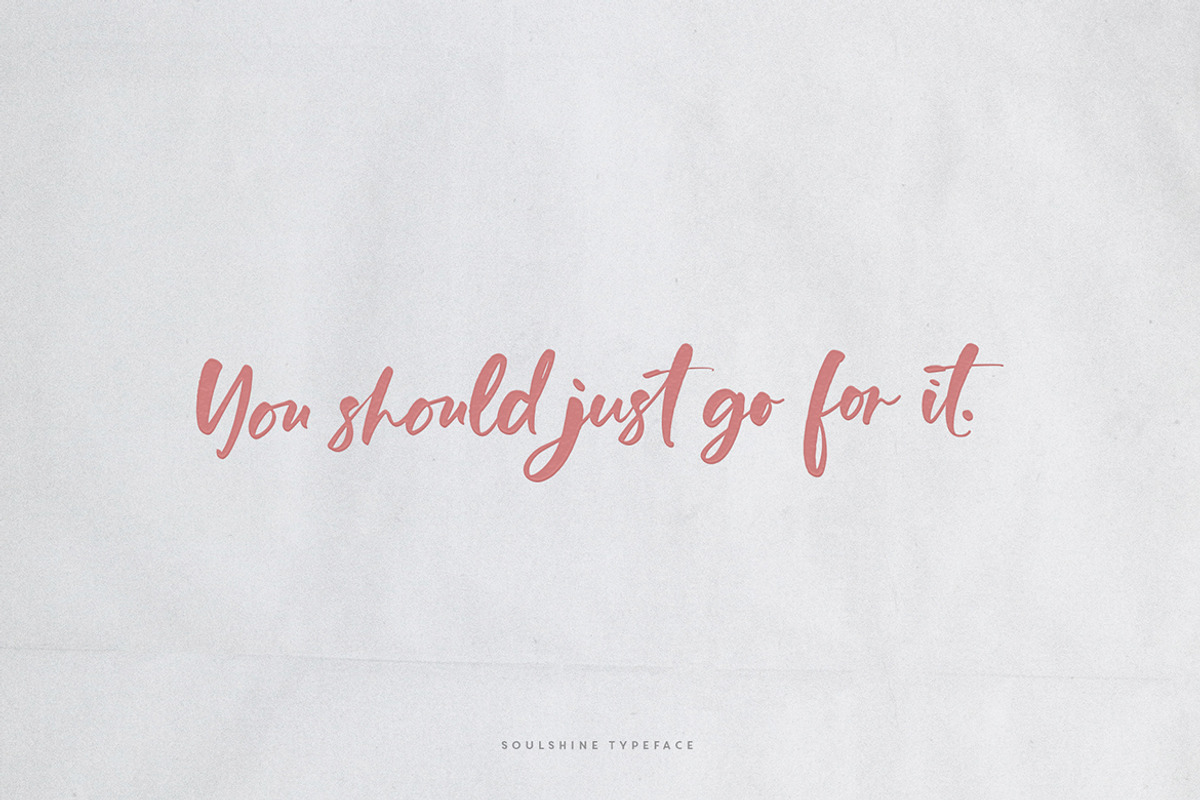 Soulshine Brush Script, a Font by Callie Rian & Co. (Photo 6 of 15)