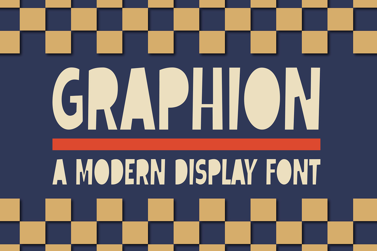 Graphion, a Sans Serif Font by Cool Worker (Photo 1 of 7)