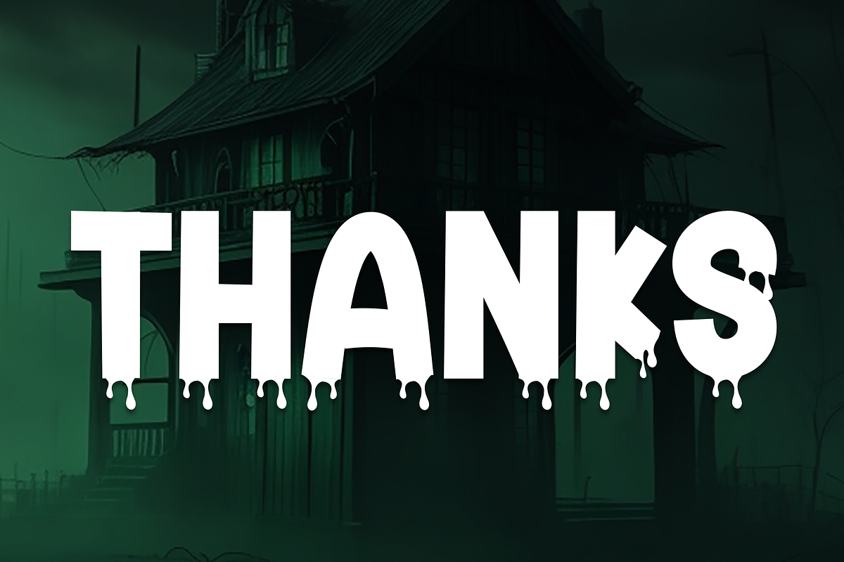 Horror House | Script Font, a Script Font by Scratchones (Photo 8 of 8)