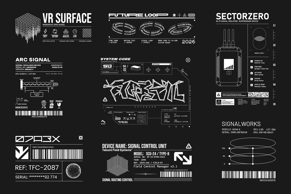 Industrial Micrographics Vector Pack, an Object Graphic by SergeyBitos (Photo 7 of 11)