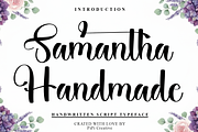Samantha Handmade, a Handwritten Font by FreshTypeINK (Thumbnail 1 of 8)