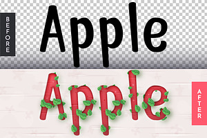 Apple Emboss Editable Text Effect