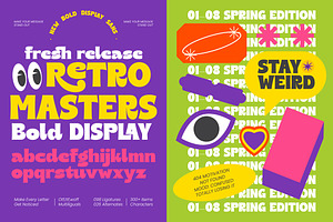 Retro Masters New Bold Display Sans, a Sans Serif Font by timelesstype.co