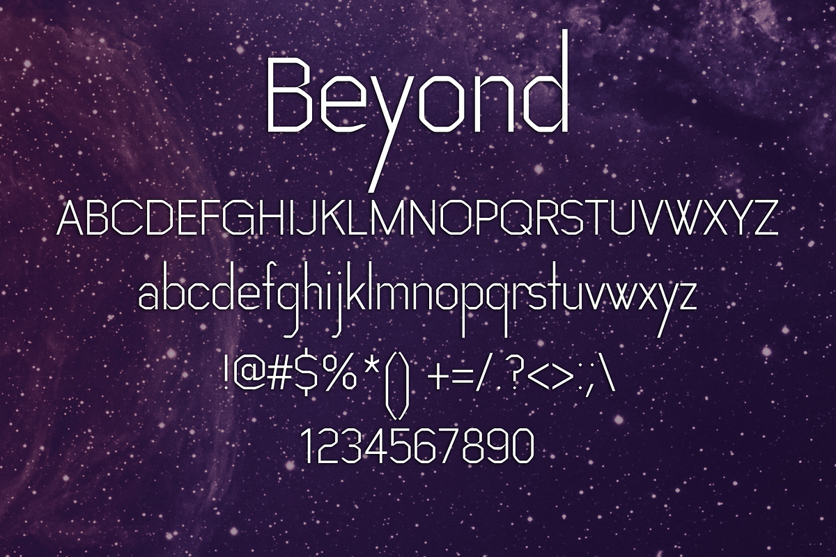 BEYOND font preview 2