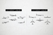 40 Plane Icons - Airplane, Travel, an Outline Icon by Hatch Design Workshop (Thumbnail 3 of 8)