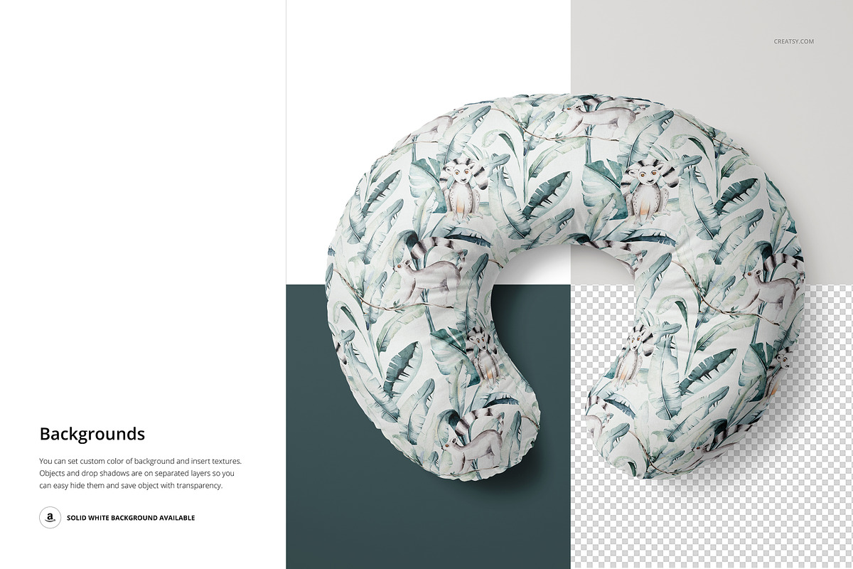 Nursing Pillow Mockup Set, a Product Mockup by Creatsy (Photo 6 of 8)