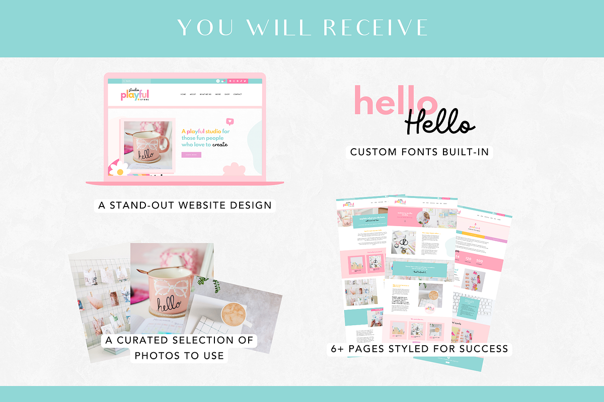 Playful Wix Website Template, a Wix Template by Design Pixie (Photo 5 of 8)