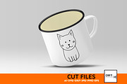 Black & White Cat Bundle 6 Designs, an Illustration by LaserCutano (Thumbnail 5 of 7)