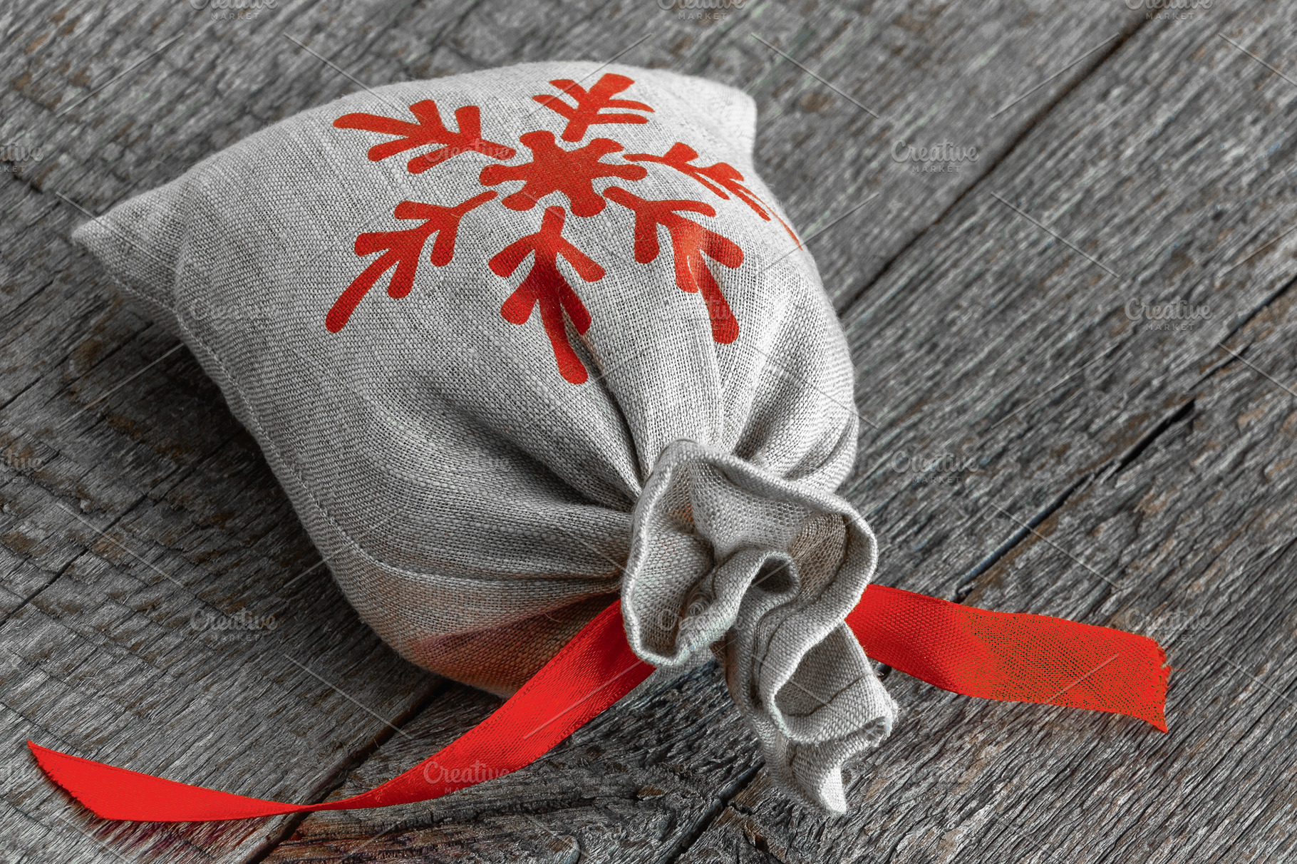 Christmas gift bag, a Holiday Photo by SergeKa