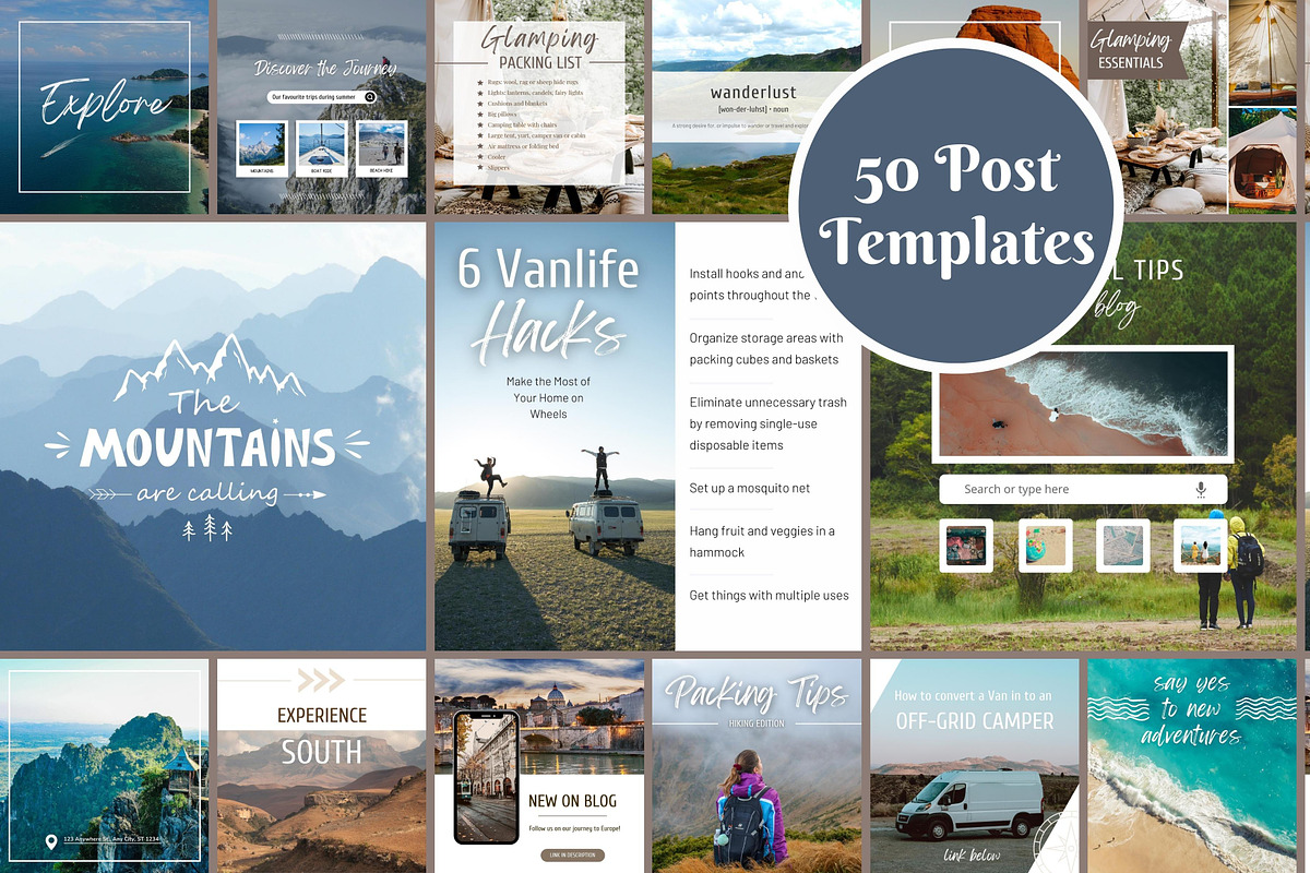 Instagram Travel Template Bundle, a Social Media Template by idArt (Photo 6 of 8)