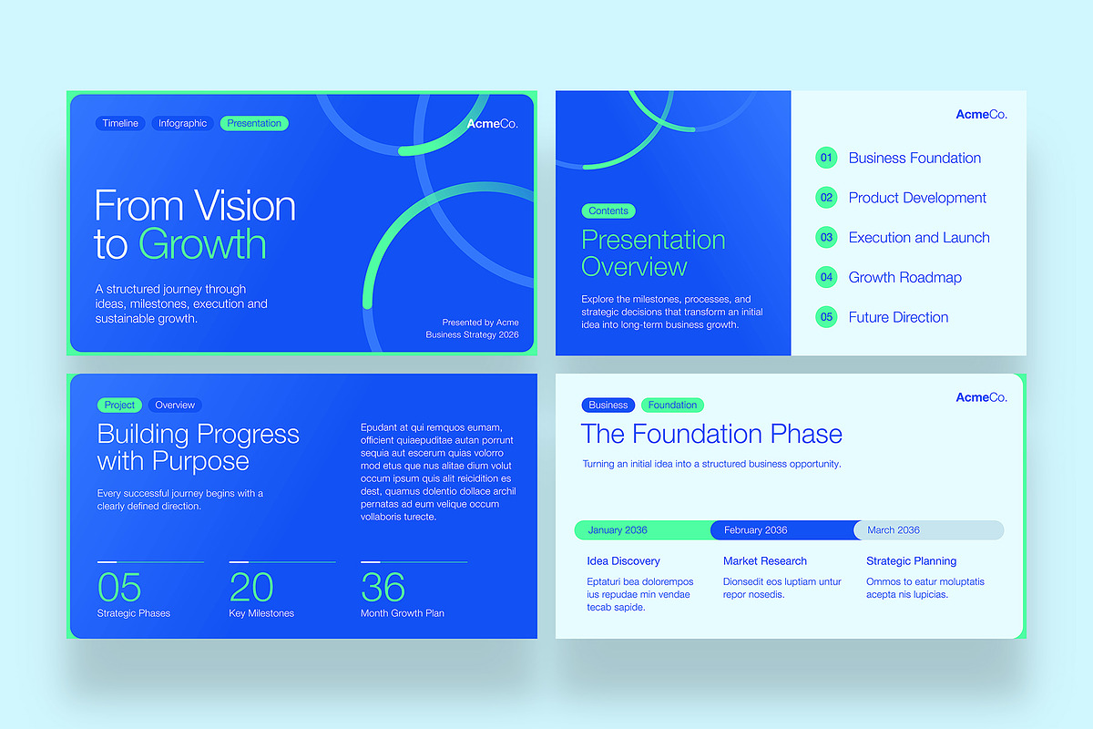 Timeline Infographic Presentation, a Presentation Template by BrandPacks (Photo 2 of 7)