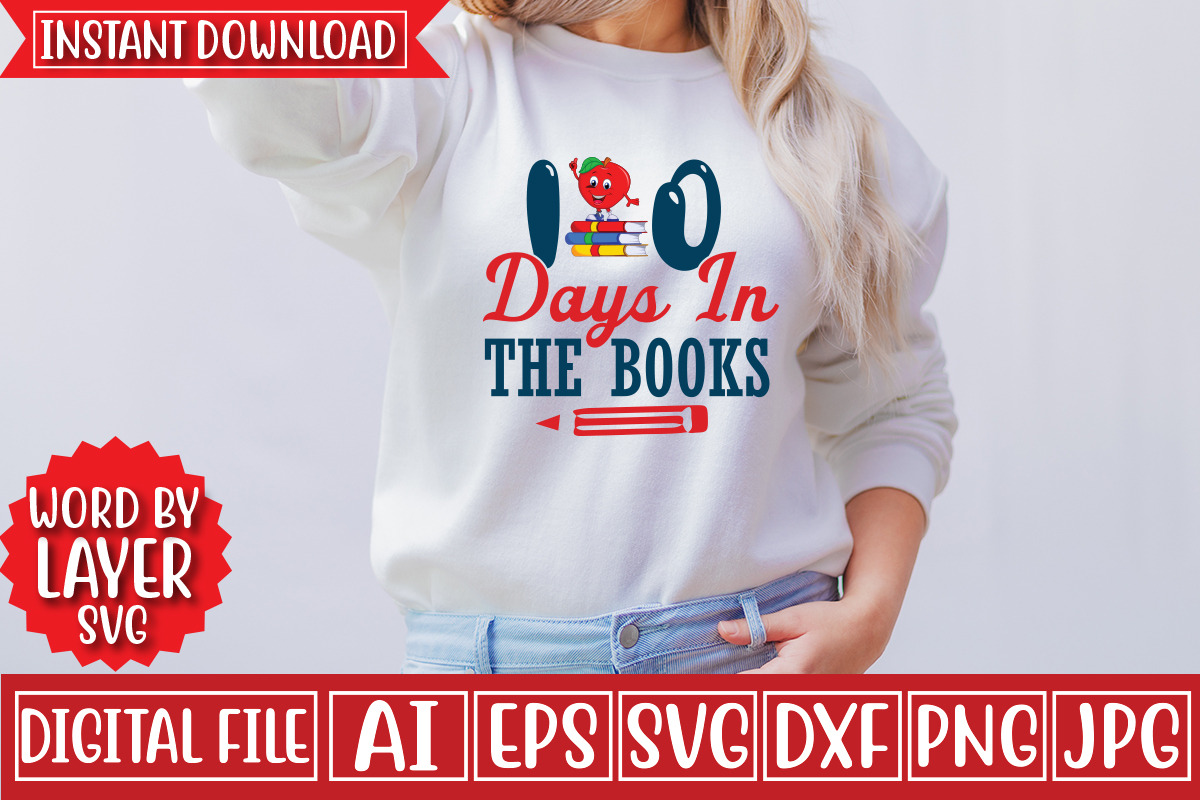 100 Days of School Svg Bundle, an Object Graphic by CrexoraLab (Photo 2 of 4)