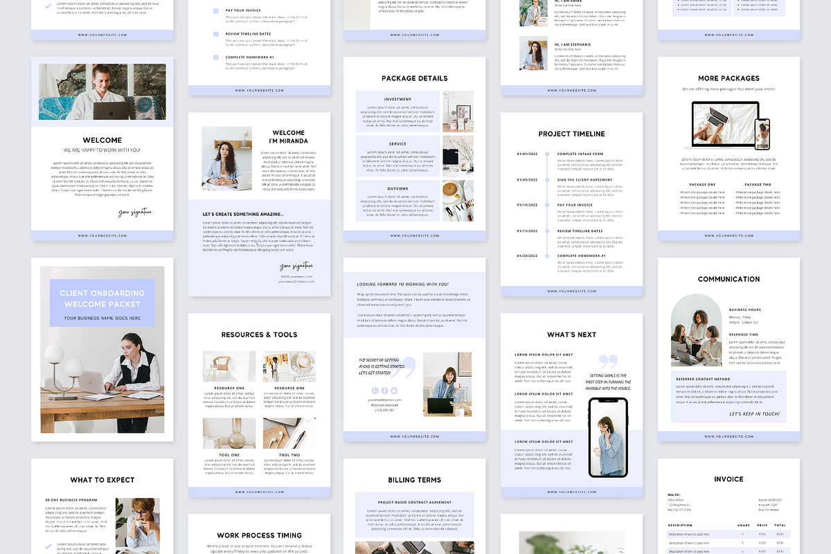 Client Welcome Book Template CANVA, a Magazine Template by ShopRShop