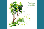 №138 Summer Green Tree And Grass, a Decorative Illustration by Rasveta (Thumbnail 7 of 9)