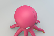 Cartoon Octopus, an Animal 3D Model by XYZ Space (Thumbnail 4 of 5)