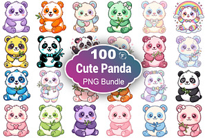 Cute Panda Clipart, an Animal Illustration by Forhadx5