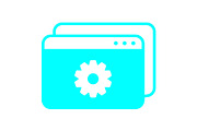 Browser icon design template, a Solid Icon by Sumberpangan (Thumbnail 2 of 3)