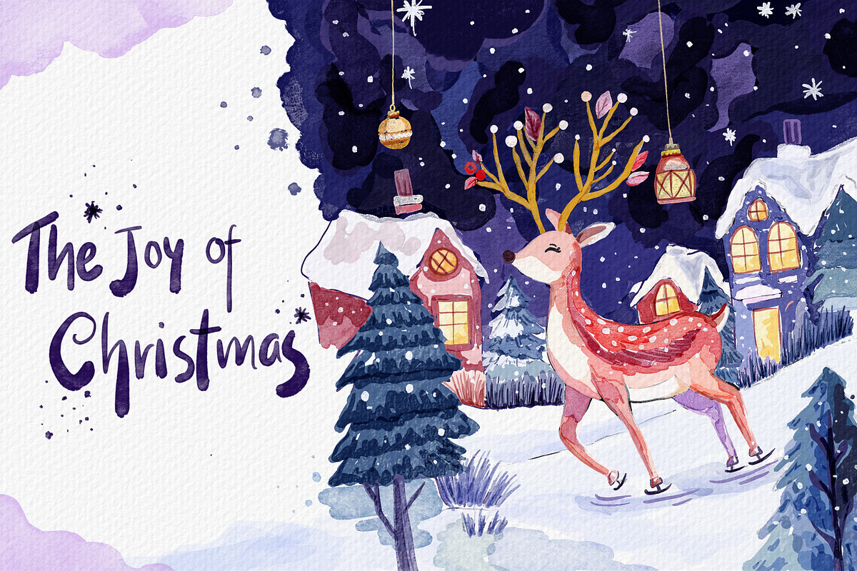 Watercolor Royal Christmas Brushes, a Brush Add-On by ArtstudioByKhushbu (Photo 7 of 7)