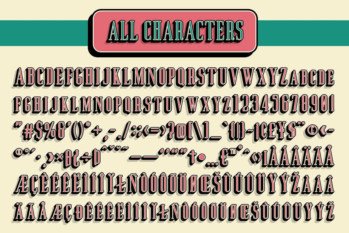 Aguero Serif Rounded 3D, a Serif Font by Craft Supply Co. (Photo 8 of 8)