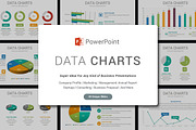 Data Charts PowerPoint Template, a Presentation Template by SlideOne (Thumbnail 2 of 8)