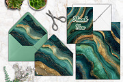 Emerald Green Agate Textures Paper, a Background Graphic by V Design Creator (Thumbnail 5 of 12)