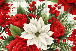 Floral Christmas Pattern