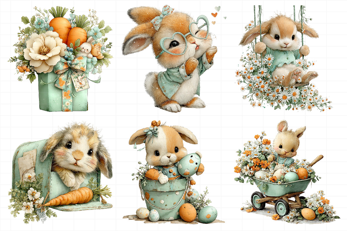 Whimsical Easter Clipart, an Illustration by Daily.Designs (Photo 8 of 8)
