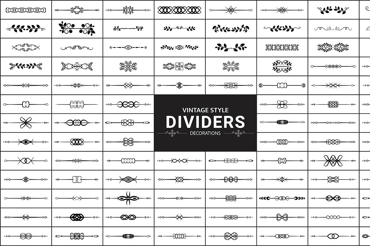 Abstract Decorative Lines Dividers, a Marketing Template by Photoshop Action (Photo 1 of 6)