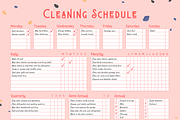 House Cleaning Schedule For Moms., a Social Media Template by Classic Clic (Thumbnail 2 of 3)