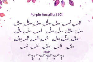 Purple Rosallia - Wedding Font