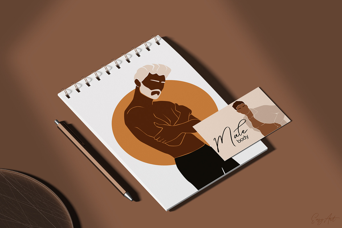 Male body collection, a Decorative Illustration by EasyArt (Photo 7 of 12)