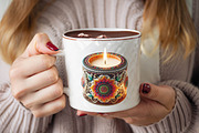 Diwali Candles Sublimation Clipart, an Illustration by SVGArt (Thumbnail 3 of 8)