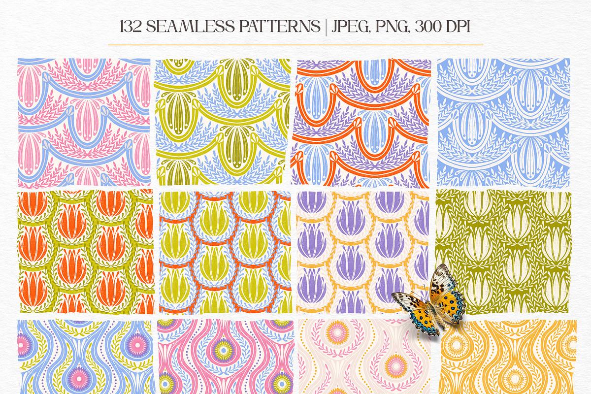 Felicity | Seamless Patterns, a Pattern Graphic by GVGraphics (Photo 6 of 20)